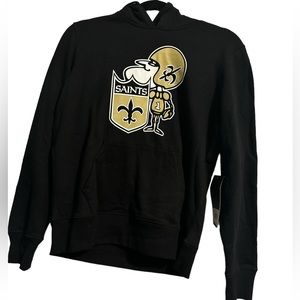 NEW ORLEANS SAINTS FOOTBALL MASCOT HOODIE SIZE MEDIUM